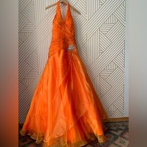 simple red mermaid dress Simple Red Long Mermaid V-neck Open Back Prom Dresses